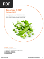 IGCSE Biology 0610 Syllabus 2026-2028 | PDF | Digestion | Breathing