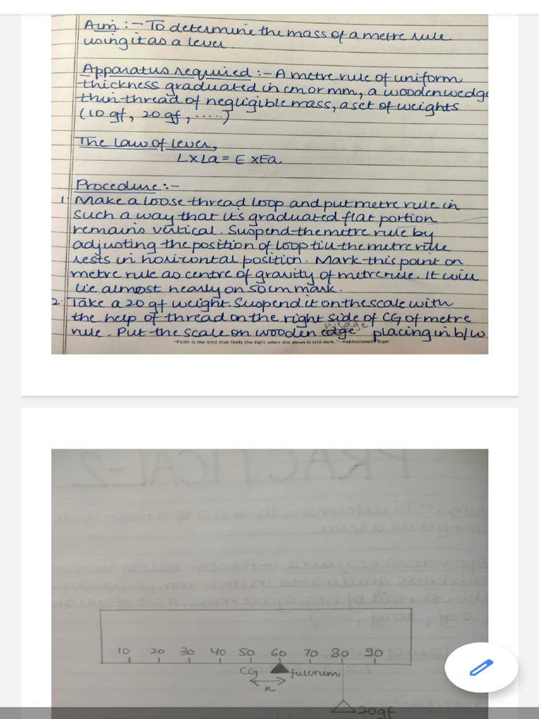 Physics Class 10 Practical | PDF