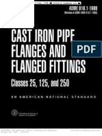 B16.1 - 1998 Cast Iron Pipe Flange & Fittings