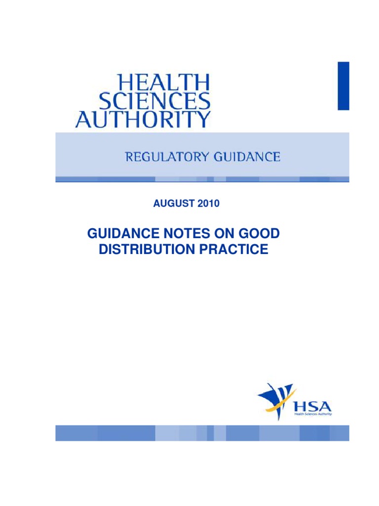 Guidance Notes On Good Distribution Practice | PDF | Warehouse | Shelf Life