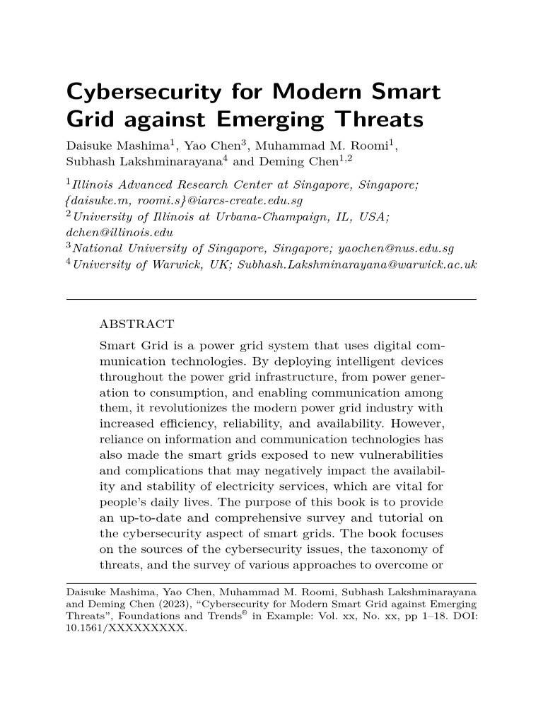 Cybersecurity for Smart Grids Explained | PDF | Security | Computer ...