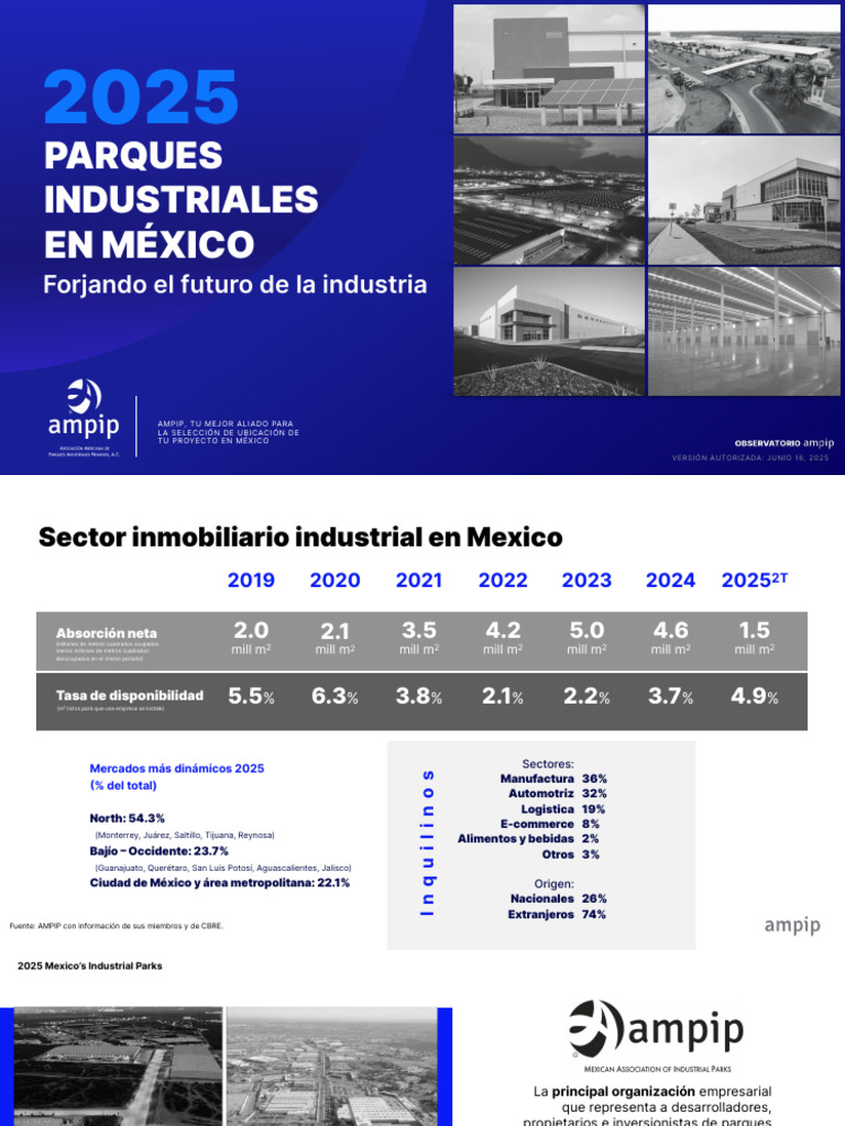 Parques Industriales en México 2025 | PDF | Infraestructura | Logística