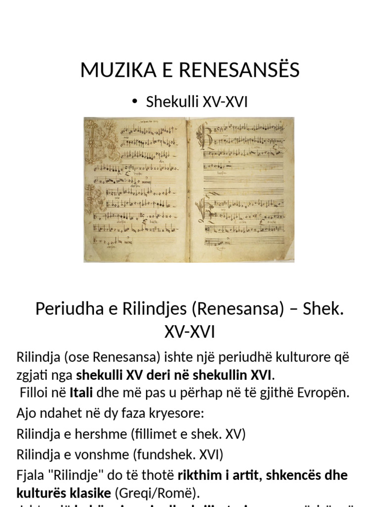 1.muzika e Renesansës | PDF