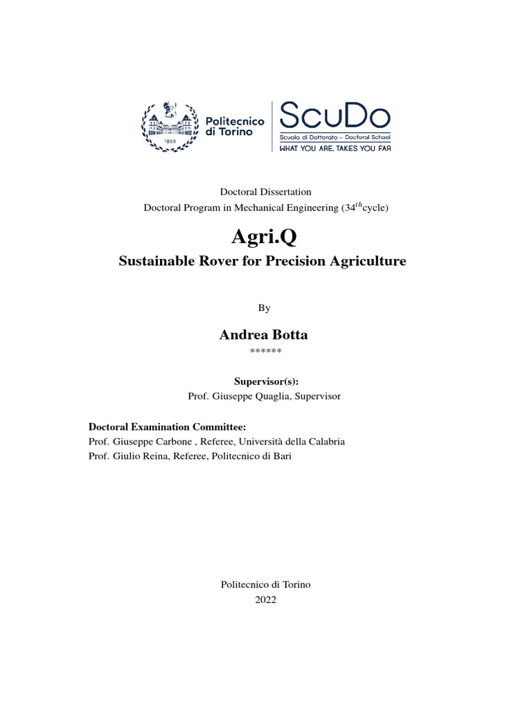 Conv Agriq Sustainable Rover For Precision Agriculture Compressed | PDF ...