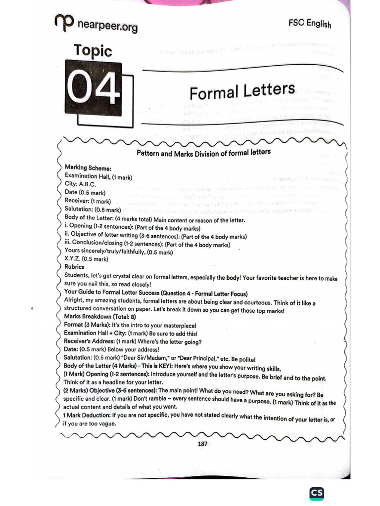 Formal Letters | PDF