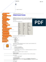 English Grammar Preposition