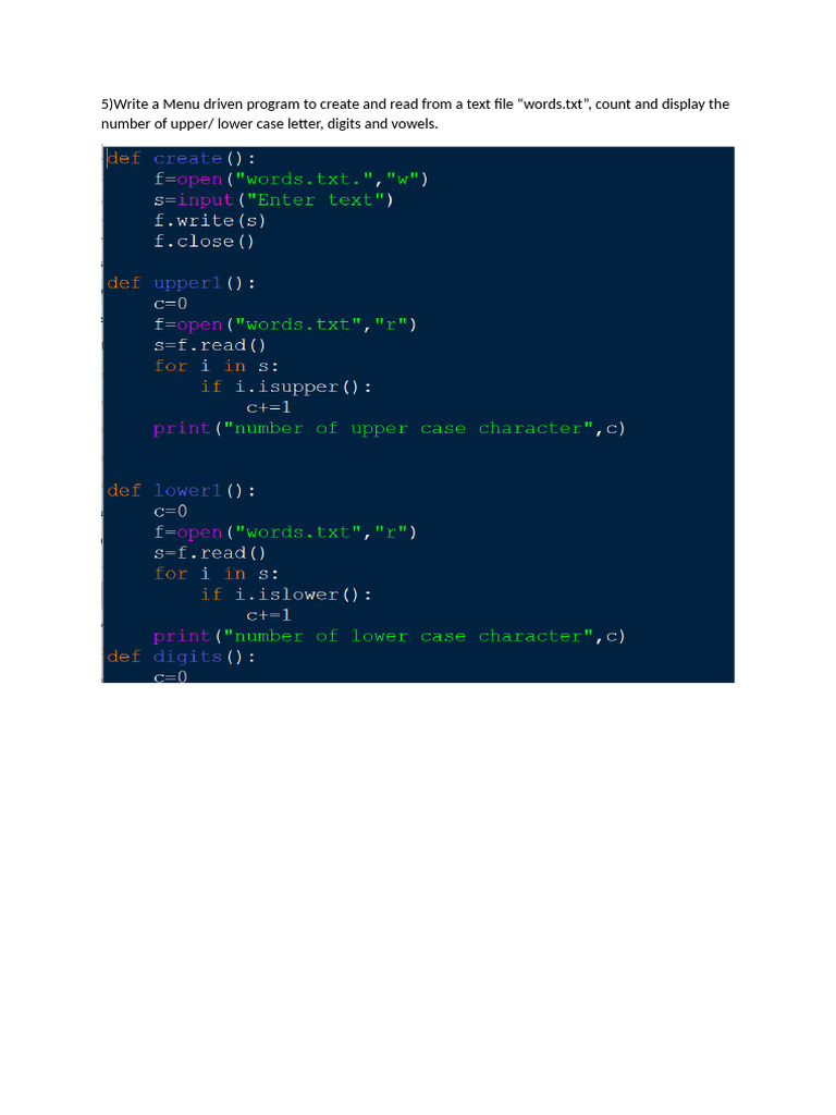 Program 5 | PDF
