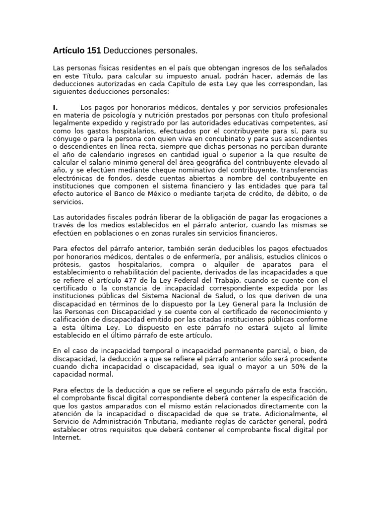 Deducciones Personales en Impuestos 2023 | PDF | Impuesto sobre la ...