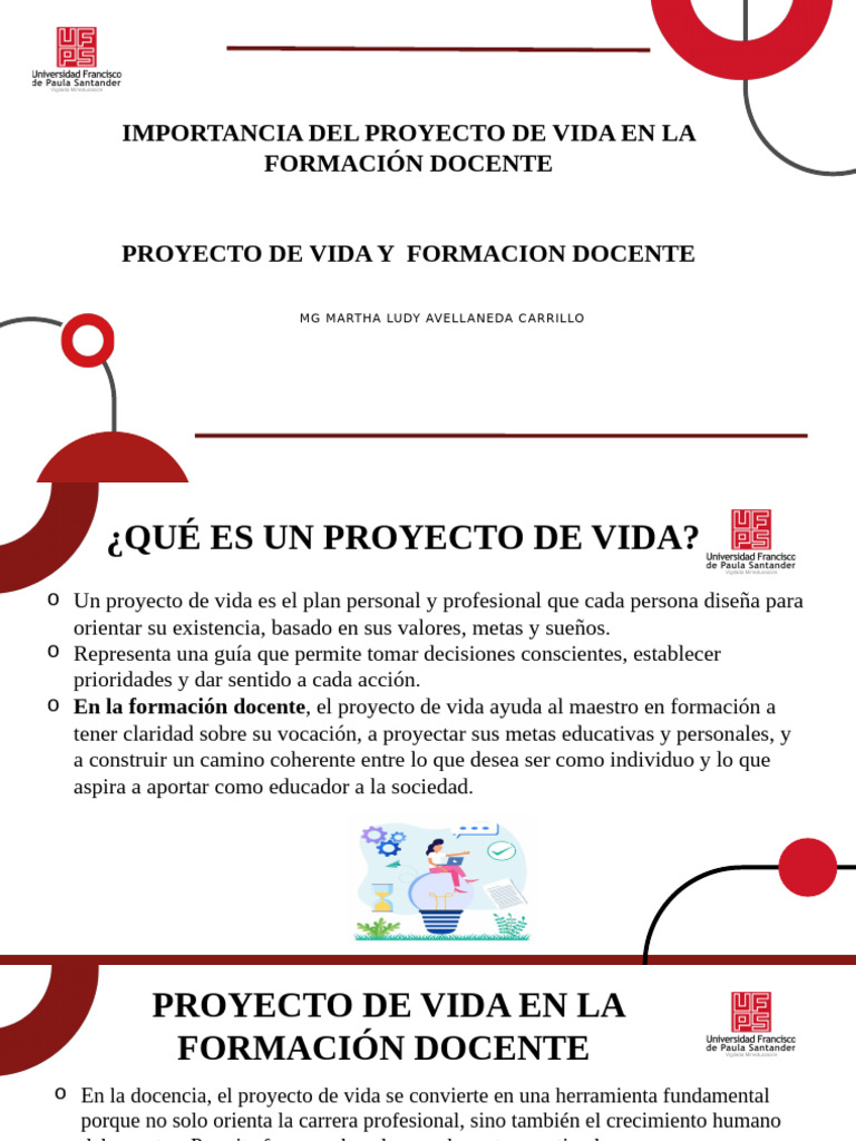 Proyecto de Vida en Formación Docente | PDF | Enseñando | Maestros