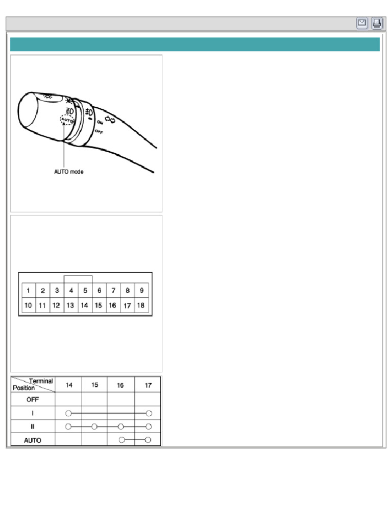Auto Light Switch Repair Procedures | PDF