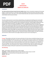 The Third Level Class 12th | PDF