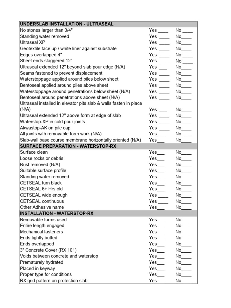Ultraseal & Waterstop-RX Installation Guide | PDF | Concrete | Building ...