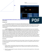 Detecting Extra Solar Planets Simulation