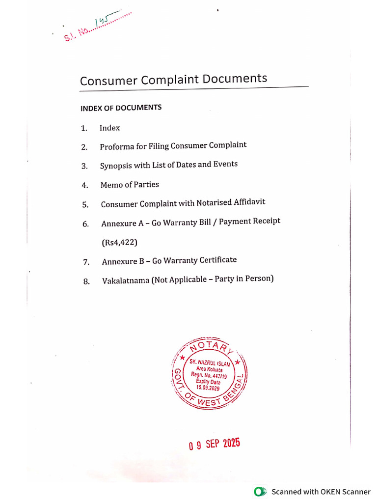 Consumer Complaint | PDF