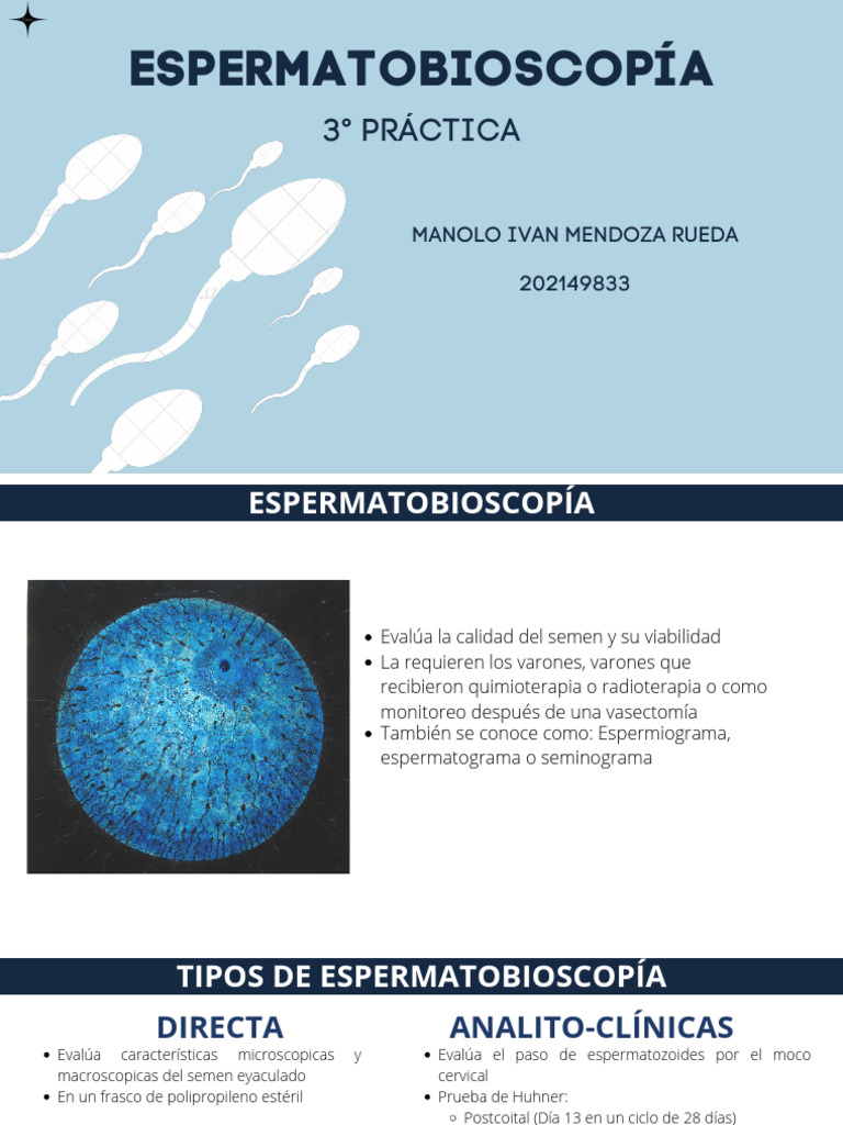 3 - Espermatobioscopía | PDF | Semen | Andrologia