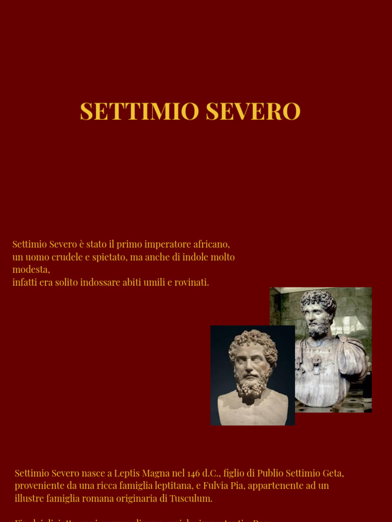 Settimio Severo | PDF