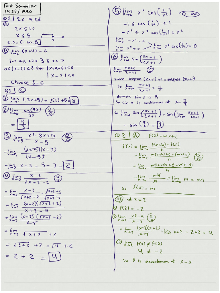 First Sem Final Sol | PDF