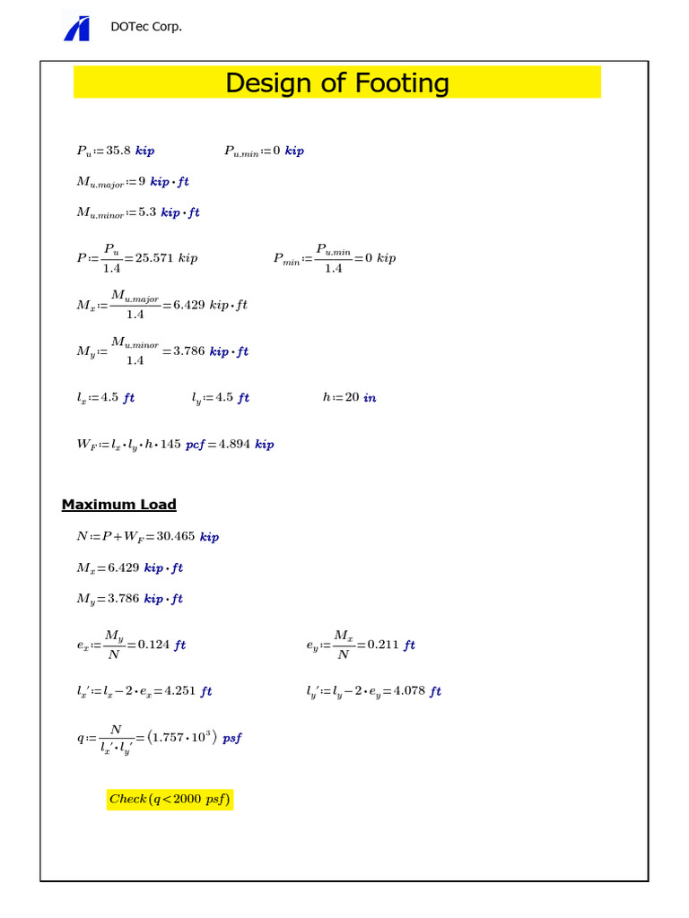 Footing | PDF