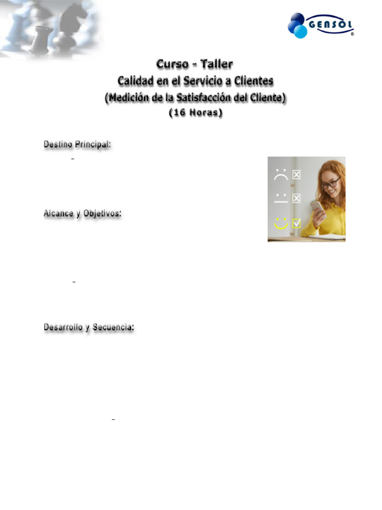 Curso de Mejora en Servicio al Cliente | PDF | Calidad (comercial ...