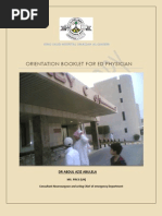 Orientation Booklet for ED Physician