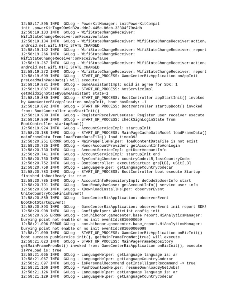 GameCenter Startup Log Analysis | PDF | Software Engineering | Internet ...