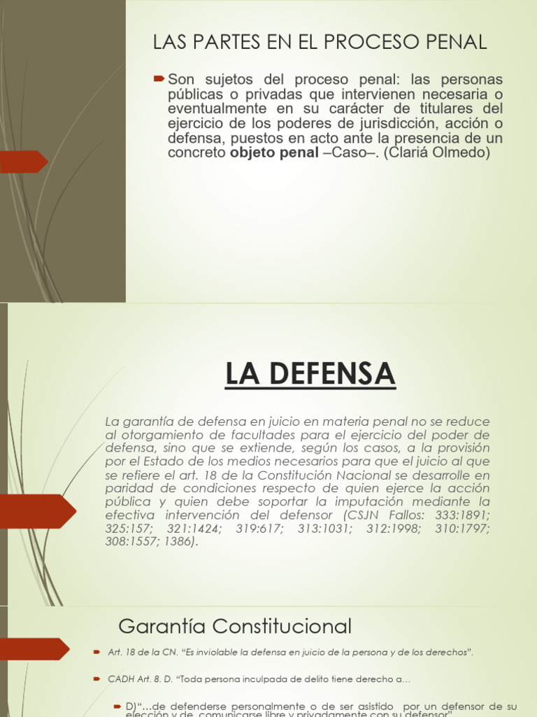 Derechos y Garantías en el Proceso Penal | PDF | Fiscal | Ley Pública