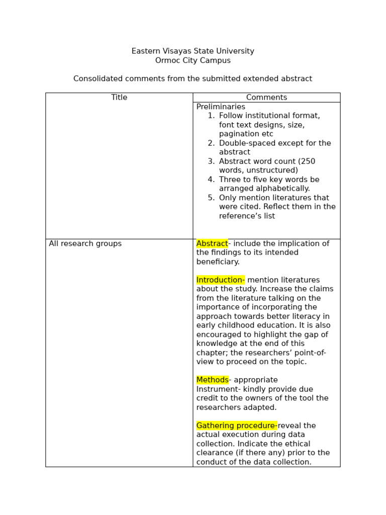 Guidelines for Research Abstracts Submission | PDF | Data | Phonics