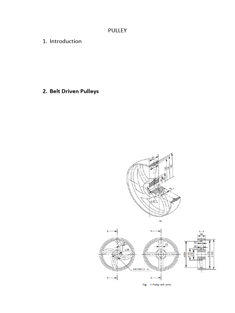 Fast and Loose Pulley Overview | PDF | Belt (Mechanical) | Manufactured ...