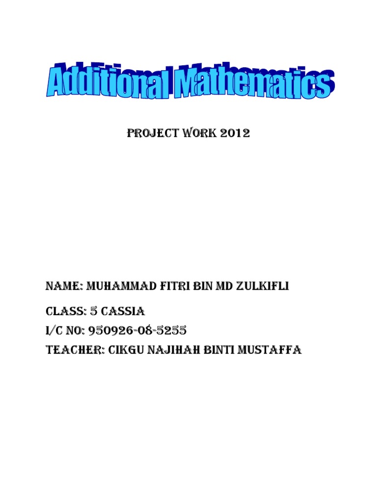 Project Work 2012 | PDF
