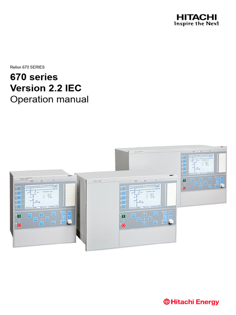670 Series Version 2.2 IEC: Operation Manual | PDF | Electromagnetic ...
