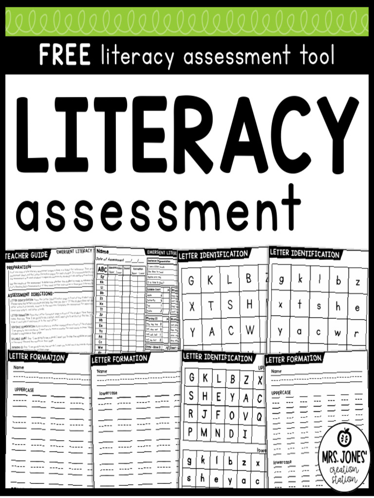 Mrs. Jones' Literacy Assessment Tool | PDF | Syllable | Rhyme