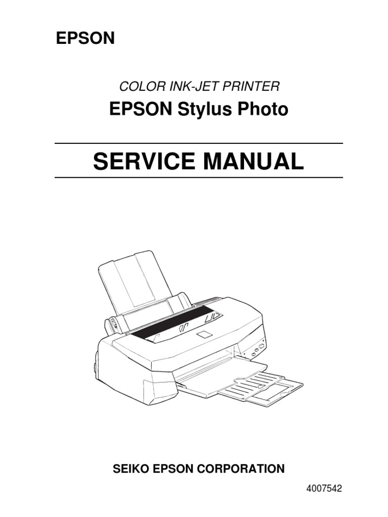 Epson Stylus Photo Service Manual Printer Media Technology