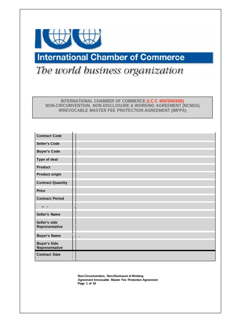 NCNDA & IMFPA Agreement Template | PDF | Arbitration | Private Law