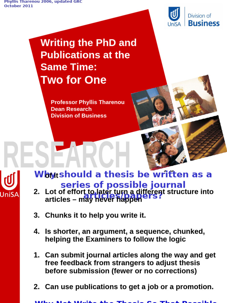 Two For One Publishing From The Thesis | PDF | Thesis | Citation