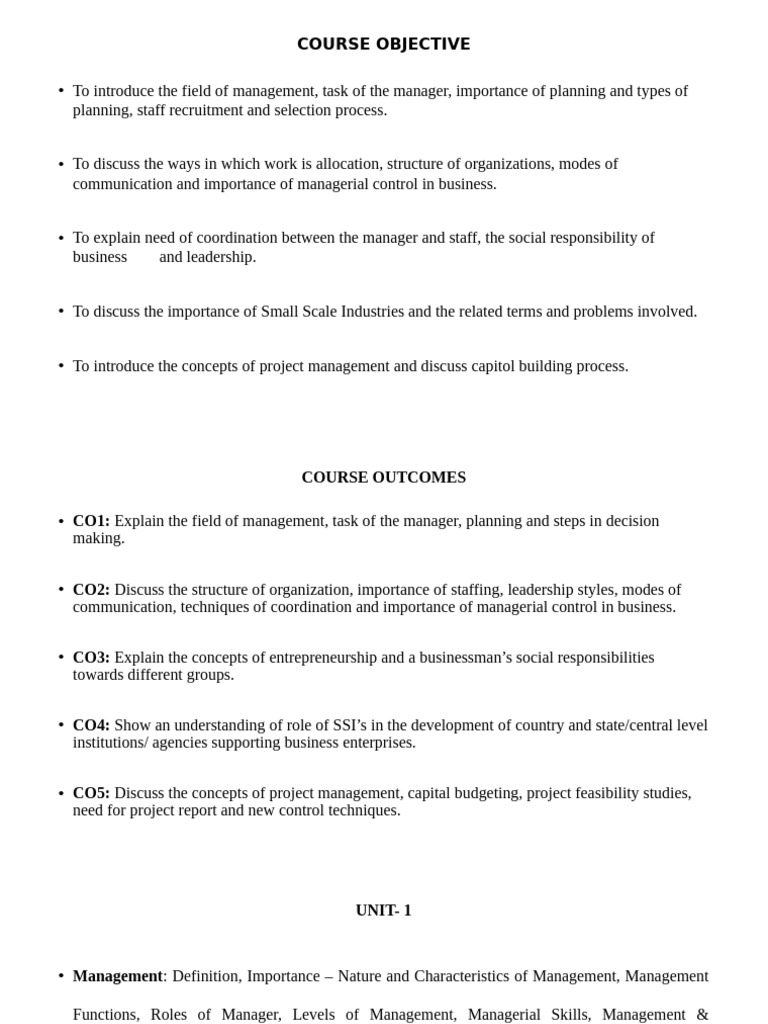 Management Principles and Practices Overview | PDF | Decision Making ...