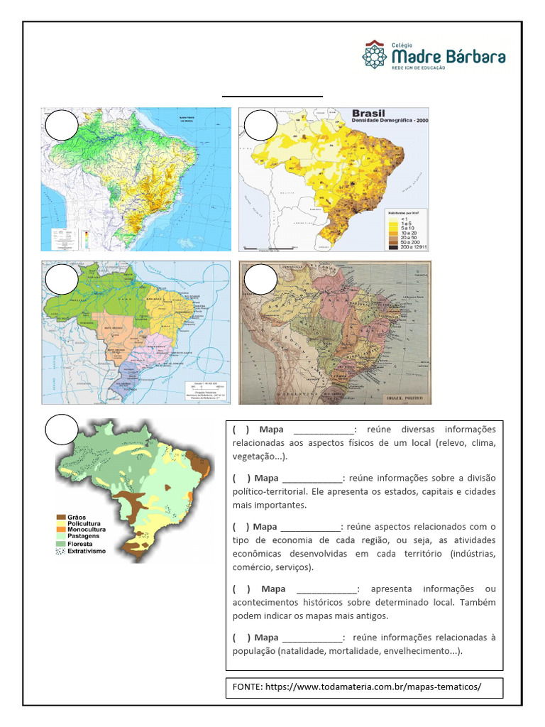 Tipos de Mapas e Suas Funções | PDF