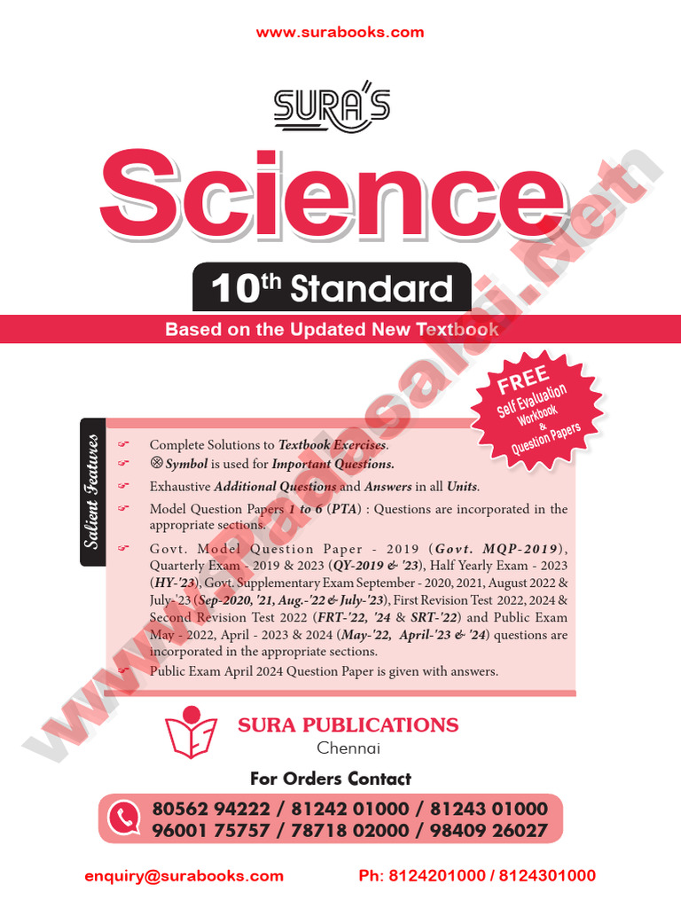 10th Standard Science Solutions Guide | PDF | Tests