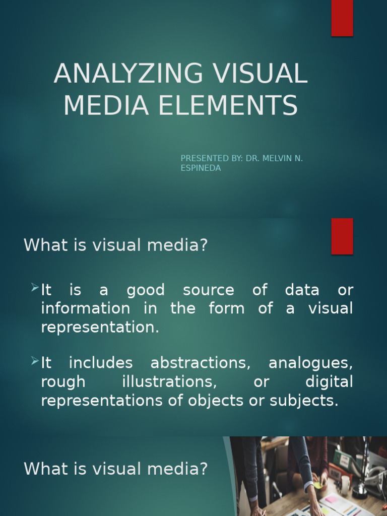 Understanding Visual Media Elements | PDF