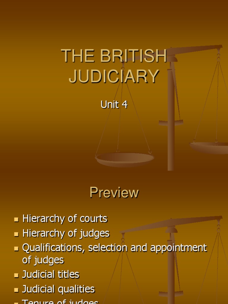 British Judiciary: Court and Judge Hierarchy | PDF | Justice Of The ...