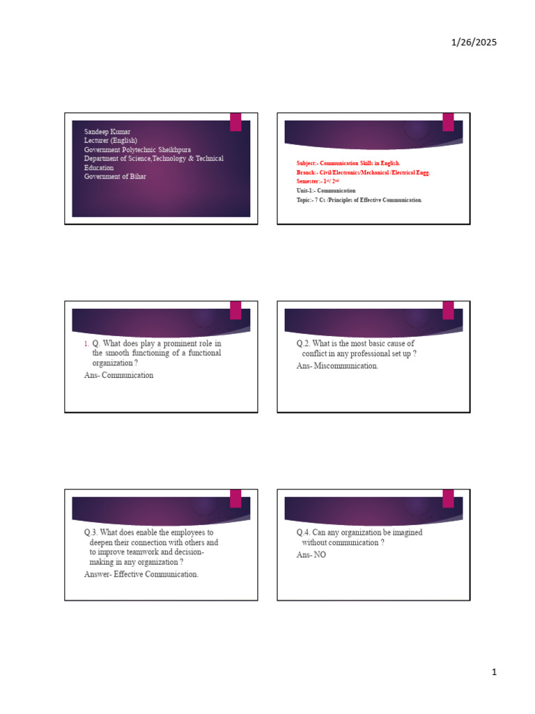 7 Cs of Effective Communication Guide | PDF | Communication | Information
