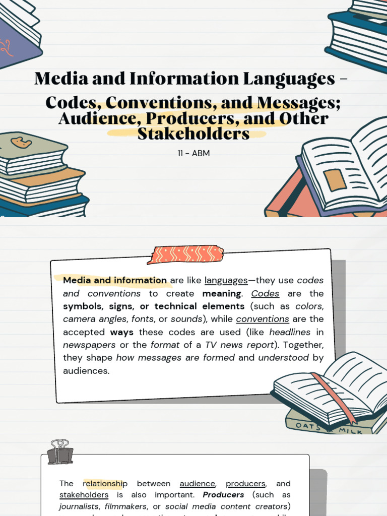 Understanding Media Codes and Conventions | PDF