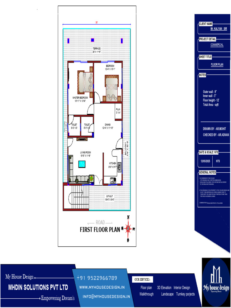 First Floor Plan for Commercial Project | PDF | Decorative Arts | Civil ...