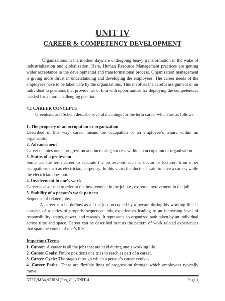 Career Development and Competency Growth | PDF | Motivational | Motivation