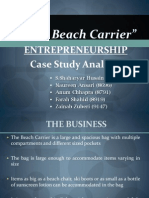 Entrepreneurship Final Term Presentation - The Beach Carrier Case