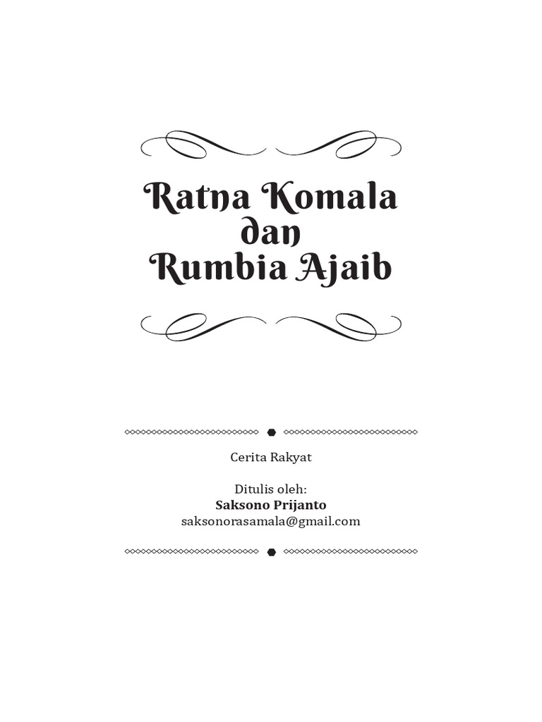 Ratna Komala: Cerita Rakyat Inspiratif | PDF