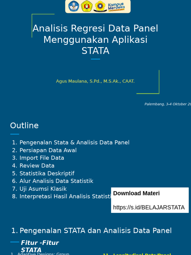 Analisis Regresi Data Panel dengan STATA | PDF