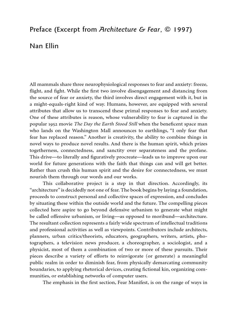 Rethinking Urban Design and Fear | PDF | Fear | Modernism