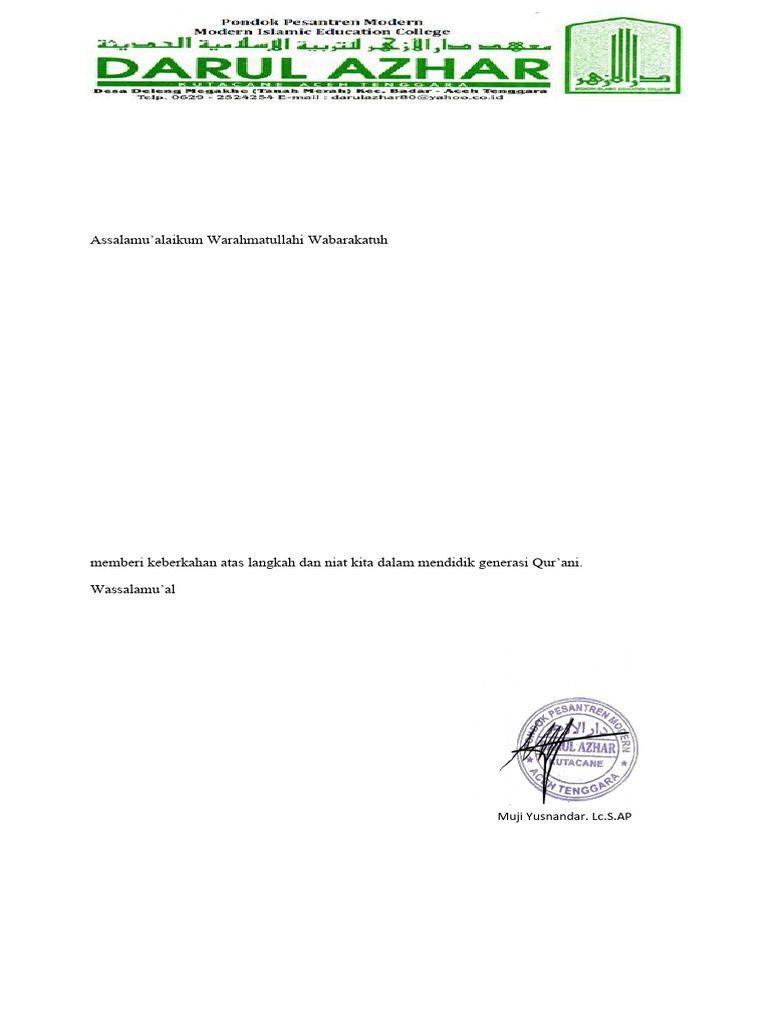 Kegiatan Maulid di Pondok Pesantren Darul Azhar | PDF