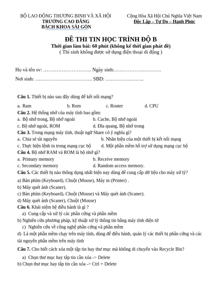 Tin B | PDF