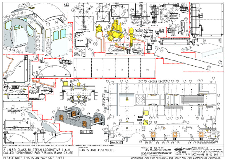 Springbok Steam Locomotive Plans | PDF